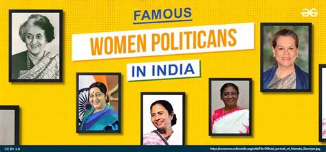 List of Famous Women Politicians in India