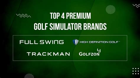 Top 4 Premium Golf Simulator Brands - SwingSense