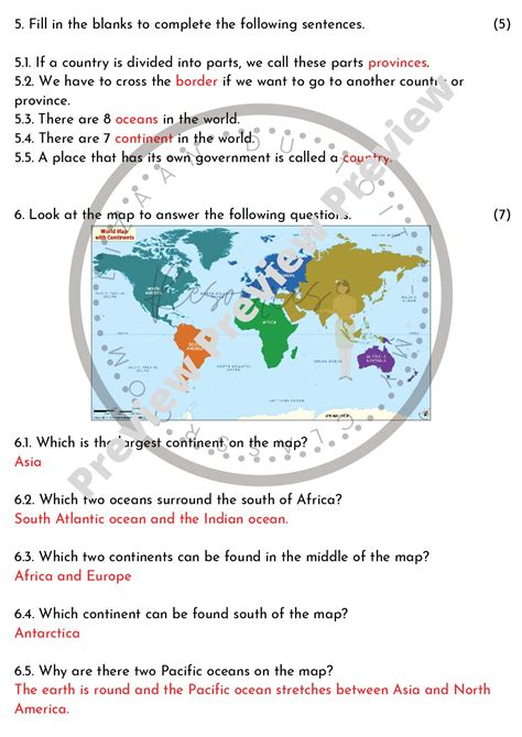 Grade 5 Geography test – maps • Teacha!