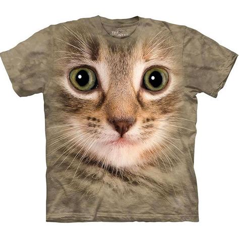 The Mountain Big KITTEN FACE T-Shirt S-3XL Cat Head Tee NEW! | Animal ...