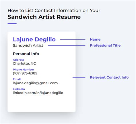 Sandwich Artist Resume Examples and Templates | ResumeCat