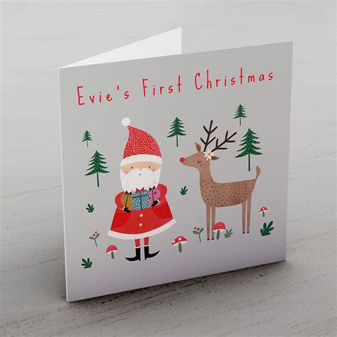 Personalised Card - 1st Christmas | GettingPersonal.co.uk