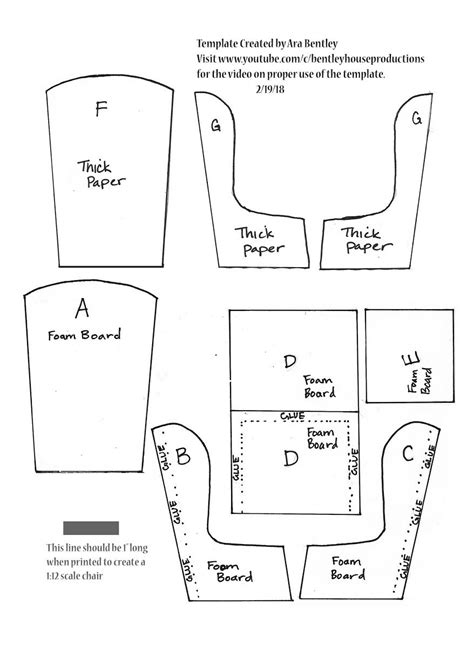 Free Printable Dollhouse Furniture Patterns