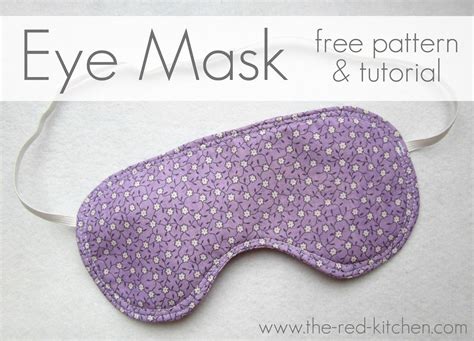 the red kitchen: Eye Mask -- Free Pattern & Tutorial | Nỉ, Thủ công, Đồ thủ công bằng nỉ