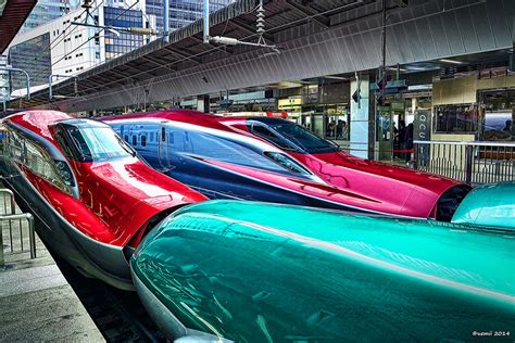 E5 Hayabusa & E6 Super Komachi Bullet Trains (HDR Photo) - Japan Travel Mate