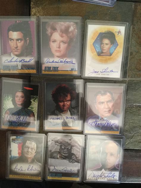 Star Trek signed trading cards | Star trek, Trek, Cards