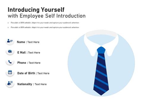 Introducing Yourself With Employee Self Introduction Infographic ...