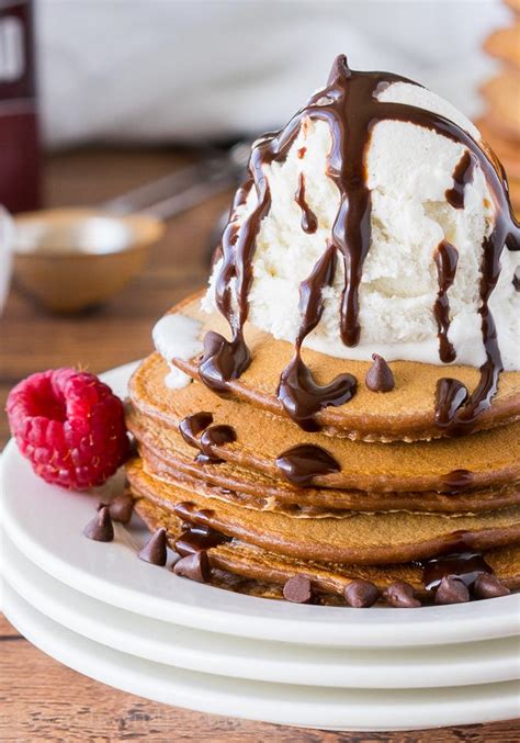 chocolate pancakes made with chocolate syrup