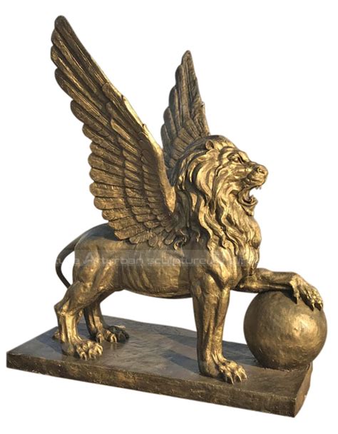 Flying Lion Statue