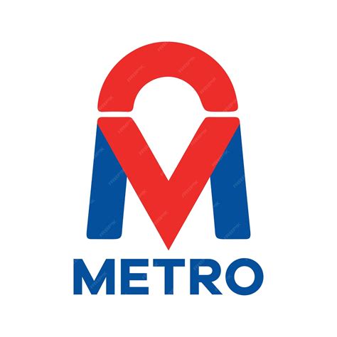 Premium Vector | Metro logo and icon design