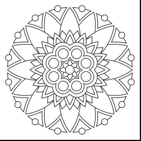 Simple Mandala Coloring Pages at GetColorings.com | Free printable ...