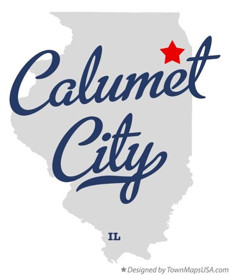 Map of Calumet City, IL, Illinois