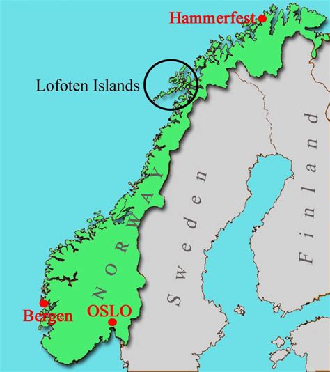 Islas Lofoten Mapa - Marruecos Mapa