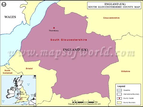 South Gloucestershire County Map