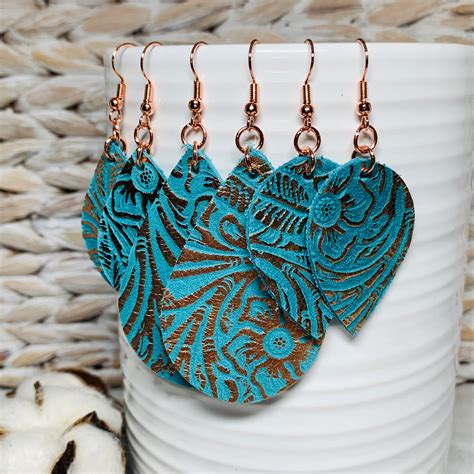 Cute Leather Earrings Leather Earrings Leather Earrings - Etsy