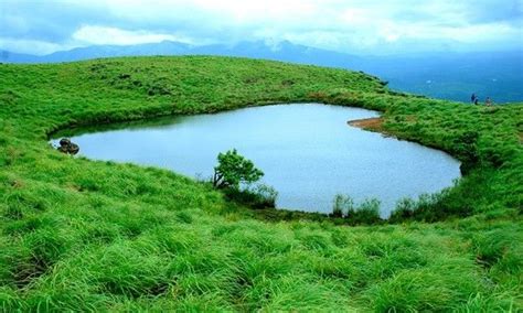 Chembra Lake, Kerala, India Natural Heart Shaped Lake on the highest peak in Wayanad) Kerala ...