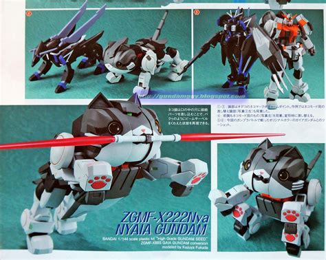 GUNDAM GUY: 1/144 ZGMF-X222Nya Nyaia Gundam - Custom Build + Box Art (Fan Art) Girls Anime ...