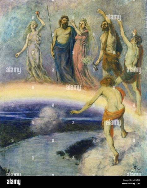 Entry of the Gods into Valhalla, 1880 Stock Photo - Alamy