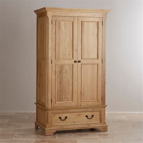 Double Wardrobe in Natural Solid Oak