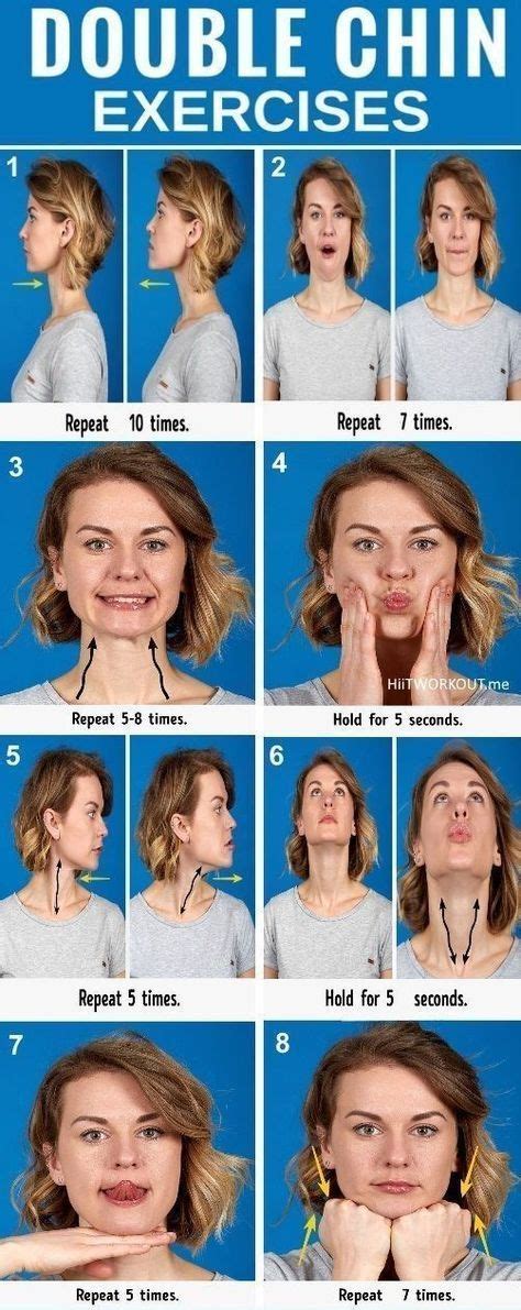 double chin exercises, double chin exercises before and after, double ...