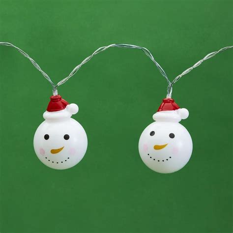 Fireworks Gallery | TWOS COMPANY Jolly Snowman LED String Lights