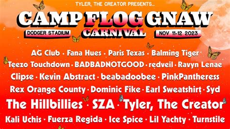 Camp Flog Gnaw 2023 lineup: The Hillbillies (Kendrick Lamar/Baby Keem), SZA, Tyler, Clipse ...