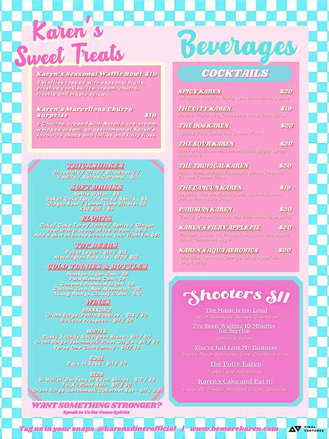 Menu | Karen's Diner