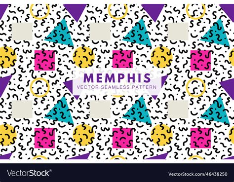 Modern 80s memphis seamless pattern Royalty Free Vector