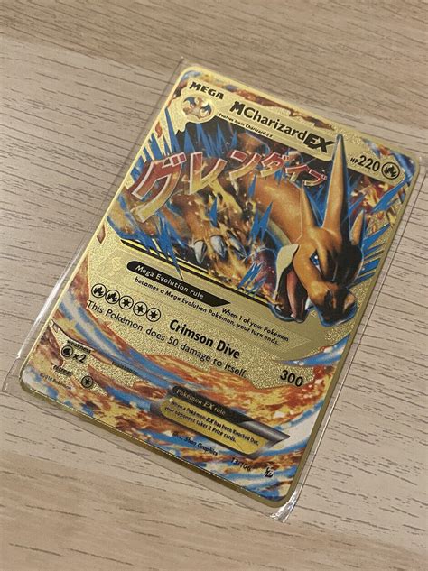 Mavin | Charizard EX Full Art- Gold Metal Charizard Pokemon Card