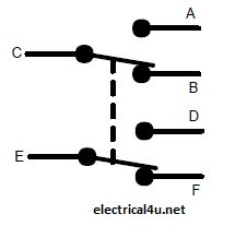 DPDT-Double Pole Double Throw, Working, Circuit Diagram, Application, | Electrical4u