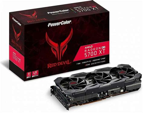 PowerColor Red Devil AMD Radeon RX 5700 XT 8GB AXRX 5700XT 8GBD6-3DHE/OC Card