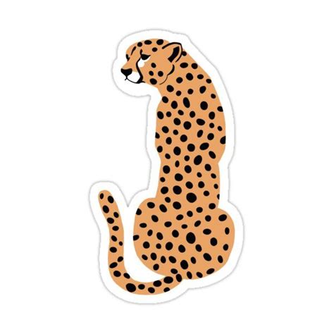 "cheetah" Sticker for Sale by lizziesumner | Cool stickers, Preppy stickers, Summer sticker