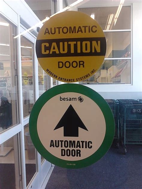 More Automatic Door Stickers | Flickr - Photo Sharing!