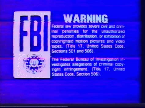 Fbi Warning Vhs GIF - FBI Warning VHS VCR - Discover & Share GIFs