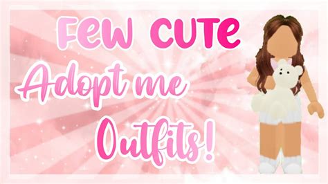 Few cute Adopt me outfits to use! - YouTube