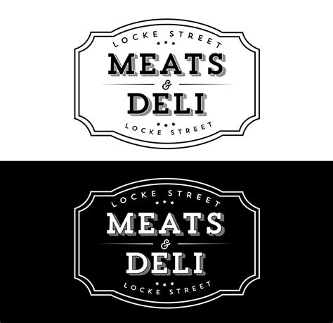 Locke Street Meats Deli Logo Design Food Logo Design, Logo Food, Menu Design, Design Art, Carne ...