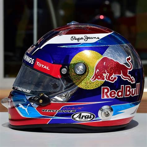 Helmet designs of Max Verstappen (Red Bull) from 2016 : r/f1helmet