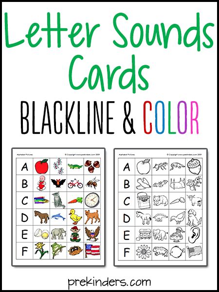 Letter Sounds Printables - PreKinders