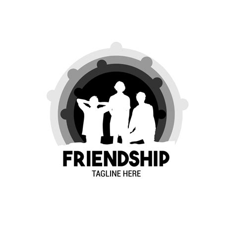 Friendship Logo With Three People Becomes A Symbol In The Logo, a logo ...