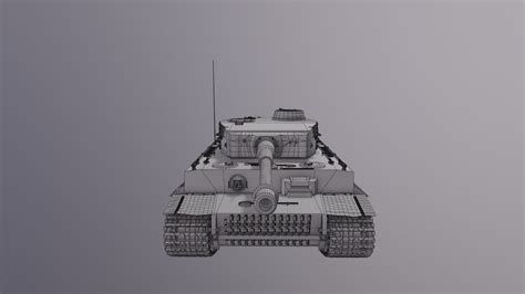 Tiger H1 Tank - 3D Model by Kostiantyn Chudak