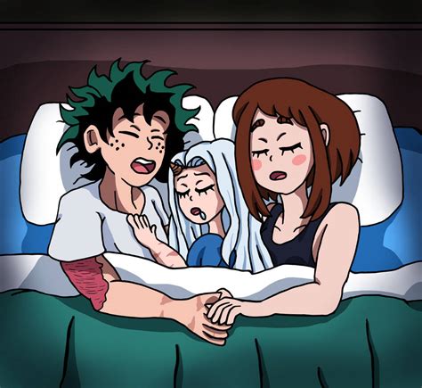 Deku x Uraraka - Sleeping Family by edCOM02 on DeviantArt