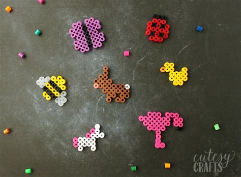 Mini Easy Perler Bead Patterns - Cutesy Crafts