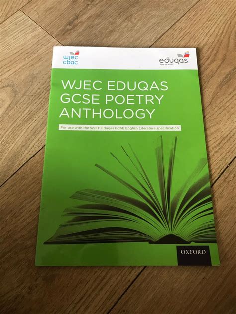 WJEC EDUQAS GCSE POETRY ANTHOLOGY in Colchester for £3.00 for sale | Shpock