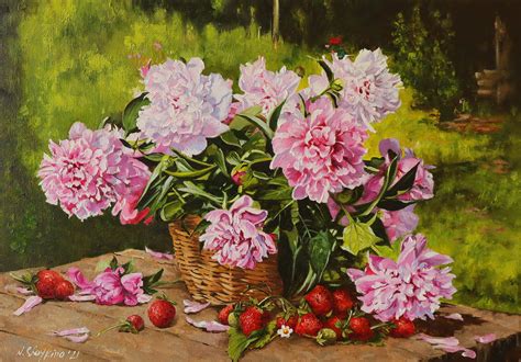 Peonies Flowers Painting Original Oil Peony Oil Painting | Etsy