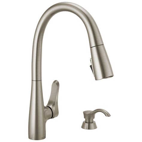 Delta Fingerprint-Resistant Kitchen Faucets & Water Dispensers at Lowes.com