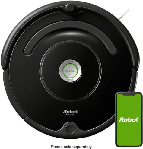 iRobot Roomba 675 App-Controlled Self-Charging Robot Vacuum Black ...