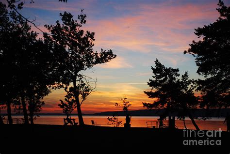 Lake Balaton sunset Photograph by Joe Cashin - Fine Art America