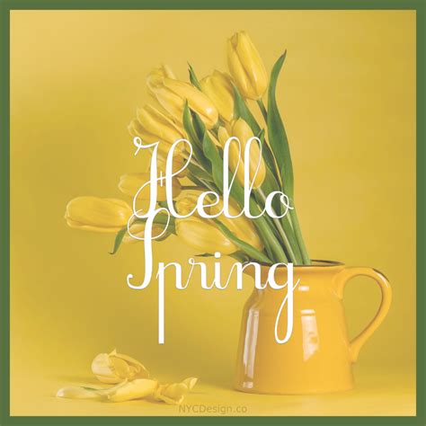 Hello Spring Images, Captions & Quotes – NYCDesign.co | Hello march ...