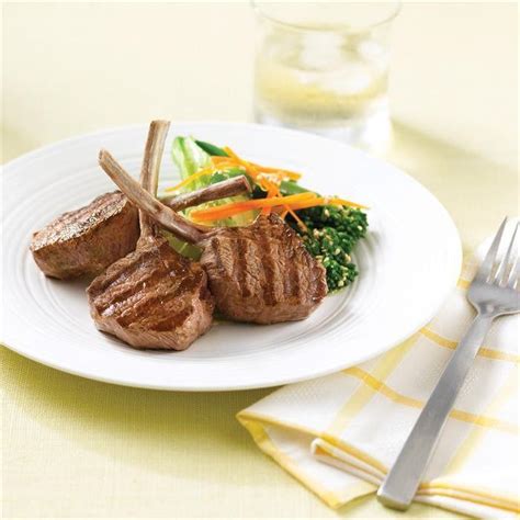 Lamb cutlets with a salad of sesame greens | Lamb and Beef