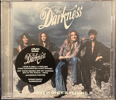 The Darkness - Love Is Only A Feeling 3 Track DVD Single 2004 & Poster ...